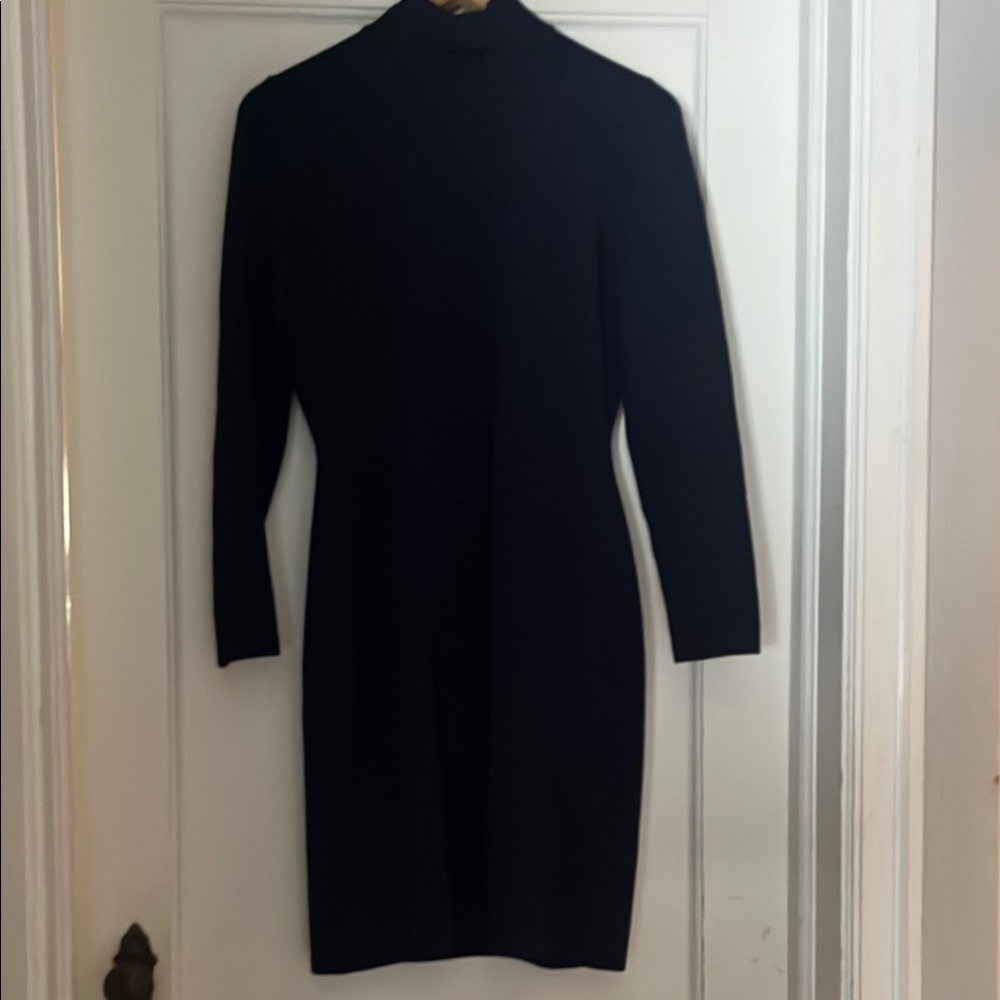 Ralph Lauren Fitted Mock Neck Dress Medium